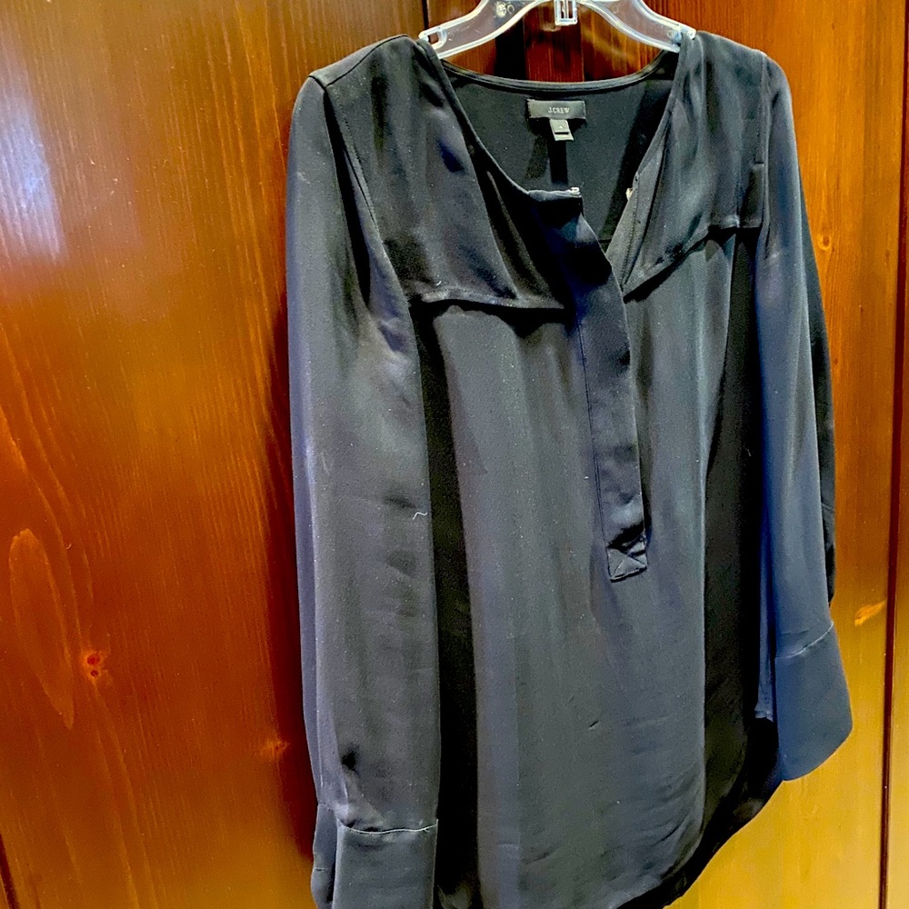 Worn once J. Crew Black blouse